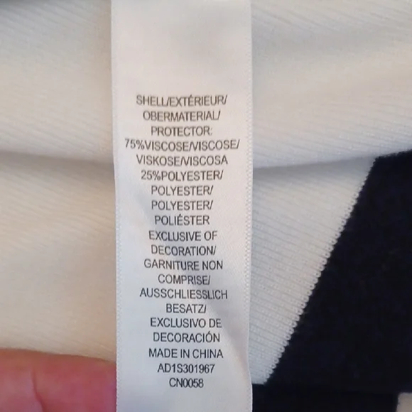 Adrianna Papell Black and White Cardigan - Picture 7 of 8